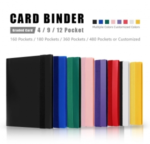 Benutzerdefiniertes Logo PU 9 Taschen TCG MTG Kartenbinder 