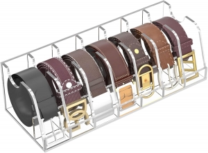 Gürtelhalter aus Acryl mit 7 Fächern 