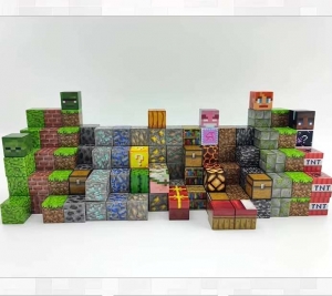 Bauspielzeug mit magnetischen Bausteinen 