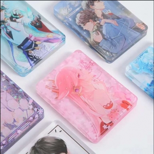 Großhandel maßgeschneiderte Acryl Anime Quicksand Liquid Standee 
