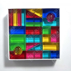 Großhandel OEM bunte Acryl-Edelsteinwürfel 