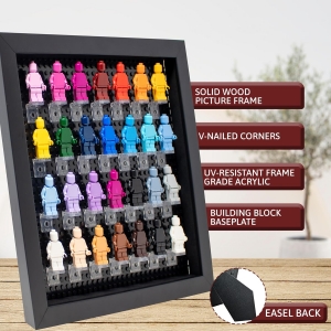 10x10 schwarze Schattenbox für Miniaturfiguren 