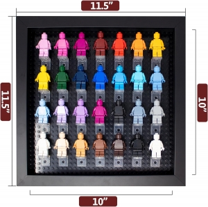 10x10 schwarze Schattenbox für Miniaturfiguren 