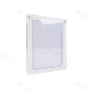 Transparenter Toploader-Schutzrahmen aus Acryl mit magnetischem Deckel 