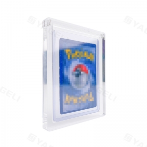 Transparenter Toploader-Schutzrahmen aus Acryl mit magnetischem Deckel 