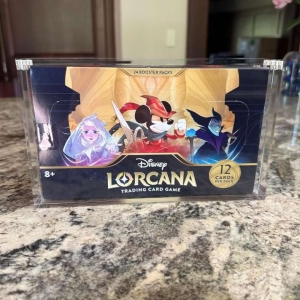 Lorcana Booster Box Trading Card Protector Display Acrylhülle 