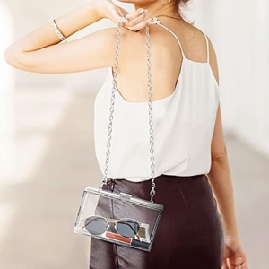 transparentes Crossbody -Schultergriff Handtasche 