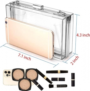 transparentes Crossbody -Schultergriff Handtasche 