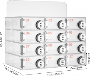 Acryl -Handyspeicher Locker mit Kombinationsperren 