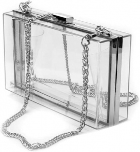 transparentes Crossbody -Schultergriff Handtasche 