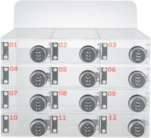 Acryl -Handyspeicher Locker mit Kombinationsperren 