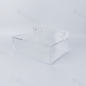 Klare Sicherheitsglasspender Lagerfall 