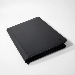 Customized Black 9 Pocke PU Trading Card Toploader Binder 