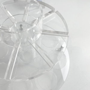 Judaica Shabbat kristallklares Lucite Kidduschbecher-Set 