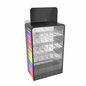 Große Tischvitrine aus Plexiglas für E-Zigaretten mit Tür 