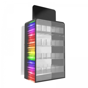Große Tischvitrine aus Plexiglas für E-Zigaretten mit Tür 