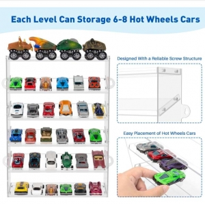 Klare Acryl-Vitrine für Hot Wheels 