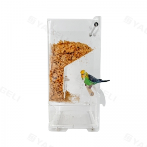 Individueller Vogelfutterspender aus Acryl für Fenster 