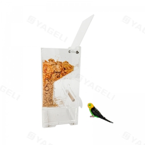Individueller Vogelfutterspender aus Acryl für Fenster 