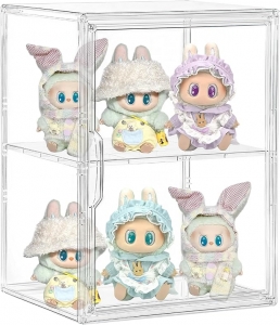 Yageli Klare Acryl-Vitrine für Sammlerstücke und Spielzeuge 
