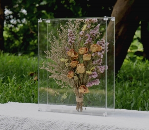 Großhandel Acryl konservierte Blumen Display-Box 
