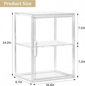 Yageli Klare Acryl-Vitrine für Sammlerstücke und Spielzeuge 