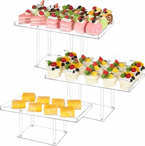 Großhandel klar Party Dessert Acryl Display Riser