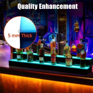 48 Zoll großer, 2-stufiger Weinständer aus Acryl mit LED 