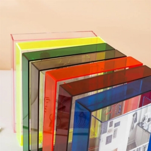 Bunter Neon-Fotorahmen aus Acryl zur Wandmontage 