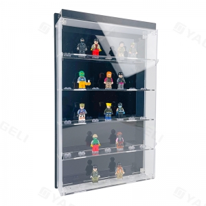 Beleuchtete Acrylvitrine für LEGO Minifiguren 