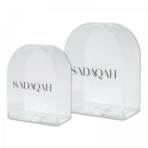 Großhandel Acryl Sadaqah Tzedakah Box 