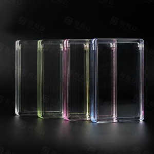 Bunte PSA-Karten-Displaybox aus Acryl 