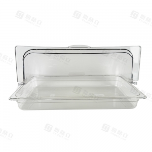Buffetbox aus transparentem Acryl mit Deckel 
