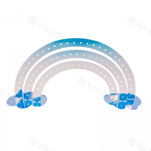 Gestufter, kristallklarer Schmuckorganizer für Ohrstecker, Creolen und Hängeohrringe