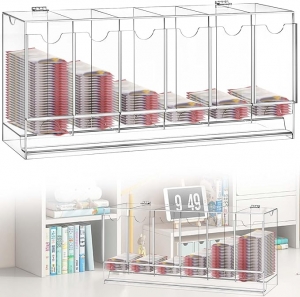 Kristallklarer 6-Slot-Sammelspender aus Acryl 