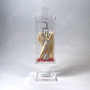 Magnetischer Deckel Judaica Schabbat Lucite Streichholz Besamim Halterbox 