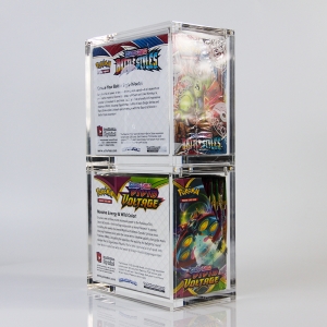 Pokémon TCG Acryl-Stapelbarer Boosterbox-Schutz und Displaykoffer 