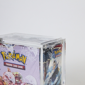 Pokémon TCG Acryl-Stapelbarer Boosterbox-Schutz und Displaykoffer 