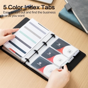 Visitenkartenordner mit 3 Ringen