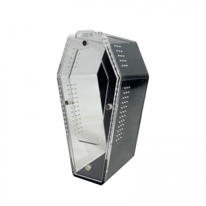 UV-beständiges Spinnengehäuse aus Acryl mit schwarzer Rückseite