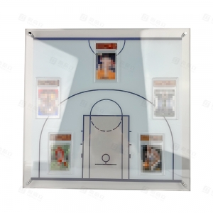 UV-beständiger Acryl-Sammelkartenrahmen für Basketballfelder