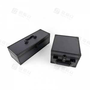 Lenkerförmiger, stabiler Aluminium-Aufbewahrungskoffer mit Deckelöffnung und Schloss 