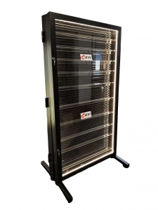 LED-beleuchteter, abschließbarer PSA-Karten-Displayschrank