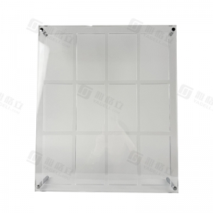 Hochwertiges Acryl-Wanddisplay mit 12 Fächern (PSA-Platte) | YAGELI 