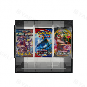 Premium-Acryl-Spender für Pokémon-Boosterpacks mit 3 Fächern | YAGELI 