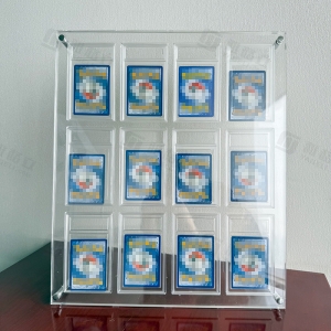 Hochwertiges Acryl-Wanddisplay mit 12 Fächern (PSA-Platte) | YAGELI 
