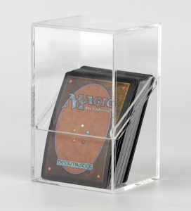 YAGELI Acryl-Deckbox-Display | Premium-TCG-Zubehör | Magnetische Acryl-Aufbewahrungsbox für Sammelkarten