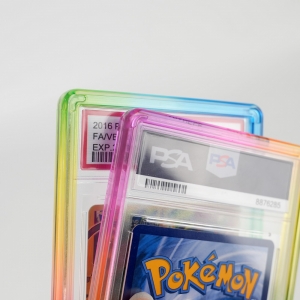 Regenbogen TPU-Stoßfänger für PSA Slabs Graded Card Protector 
