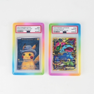 Regenbogen TPU-Stoßfänger für PSA Slabs Graded Card Protector 