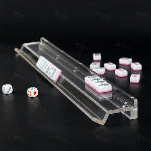 Individuell anpassbares transparentes Acryl-Mahjong-Kachelgestell 